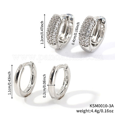 Элегантные латунные серьги-кольца BO1047-1