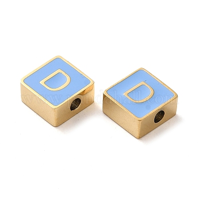 Эмалированные бусины из нержавеющей стали 304 STAS-L022-293G-D-1