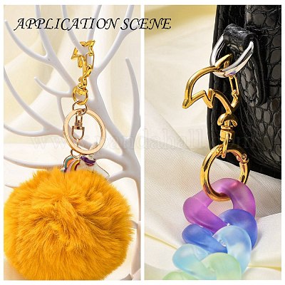 Окрашенные распылением сплавы с поворотными застежками-карабинами PALLOY-T080-08-NR-1