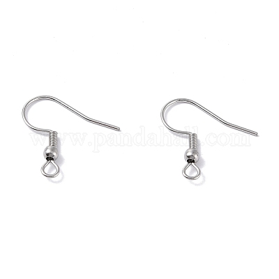 1,000 pcs surgical steel ball coil earring hooks fish hooks ear wire for  jewelry 