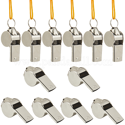 Свисток из нержавеющей стали с веревкой NJEW-CN0001-11B-1