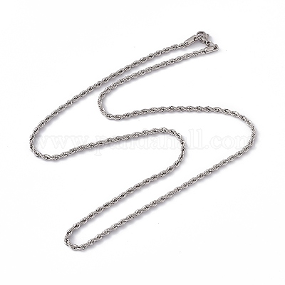 Stainless Steel Rope Chain Necklace for Men