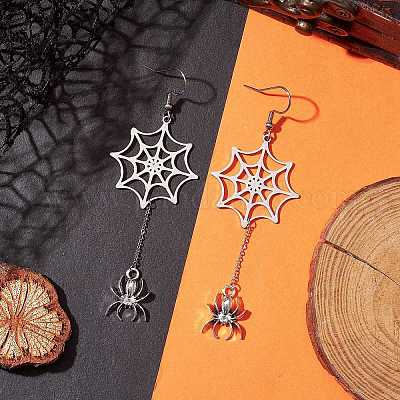 Серьги-подвески из нержавеющей стали 304 EJEW-TA00421-1