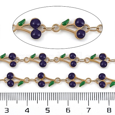 Ионное покрытие (ip) 304 нержавеющая сталь эмалированная вишневая цепь CHS-Z003-01G-03-1