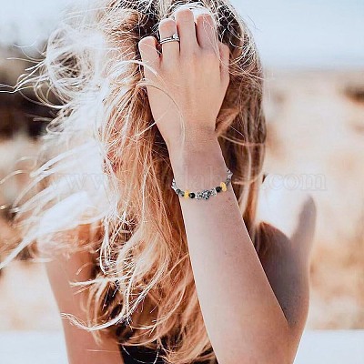 200 шт. 2 цвета бусины из сплава в тибетском стиле FIND-AR0004-83-1