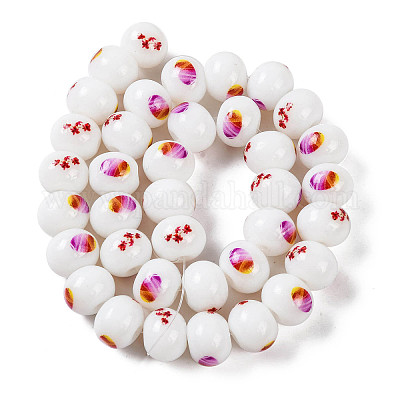 Печать стеклянных бусин для ожерелья изготовление браслетов GLAA-B020-03A-03-1