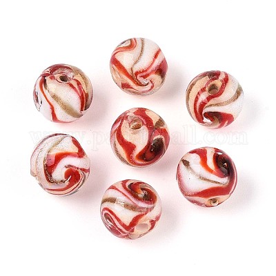 Бусины ручной работы бусины золотого песка LAMP-T024-11F-1