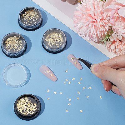 4 коробка 4 стиля латунных кабошонов MRMJ-OC0003-94-1