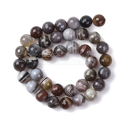 Natur Botswana Achat Perlen Stränge&nbsp;G-G453-B01-10mm-1