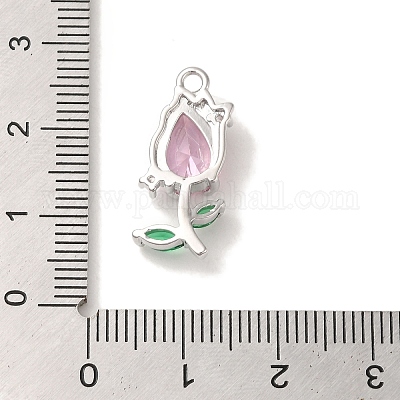 Подвески из латуни с прозрачным фианитом KK-G499-12P-1