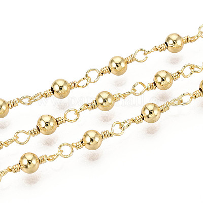 Латунные круглые звенья цепи KK-N281-01G-1