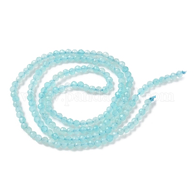 Природных амазонит бисер нитей G-F509-25-2mm-1