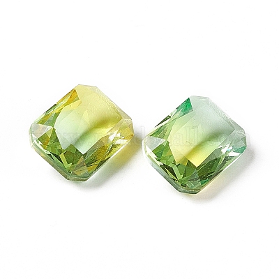Cabochons à facettes en verre strass k9&nbsp;GGLA-A005-22-1