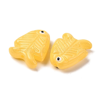 Прозрачные стеклянные эмалевые бусины LAMP-U004-06-05-1