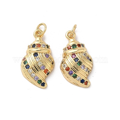 Латунные микро проложить кубического циркония подвески KK-D502-26N-G-1