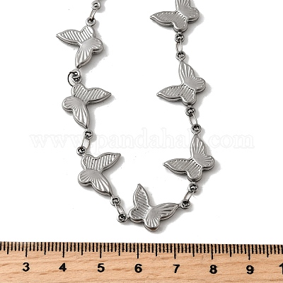 Ожерелья из звеньевой цепи из нержавеющей стали 304 NJEW-Q033-01A-P-1