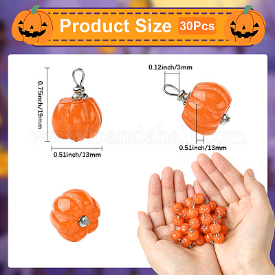 30 шт. подвески из непрозрачной смолы в виде растений RESI-SC0006-33-1