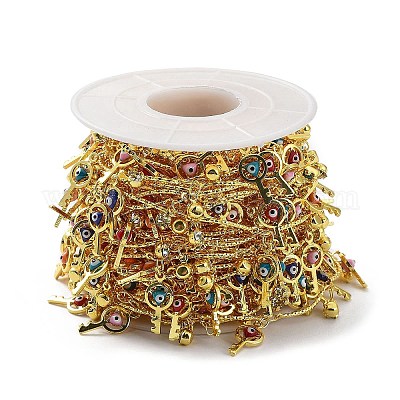 Латунные цепи с изогнутыми звеньями CHC-C001-09G-1