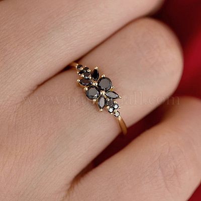 Кольца-пальцы Flower 925 из стерлингового серебра с микропаве из кубических цирконий FS-WG7A18F-05-1