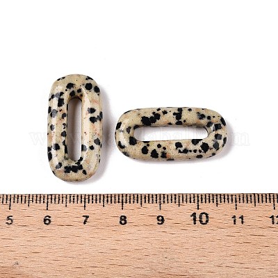 Подвески овальной формы из натуральной далматинской яшмы G-N342-105J-1