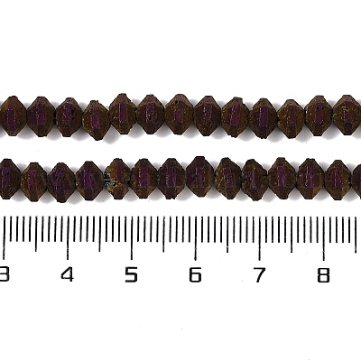 Гальванические бусины из натуральной лавы G-A234-F02-01F-1