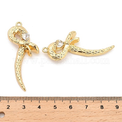 Подвески из сплава с покрытием стойки со стразами PALLOY-Q005-03G-01C-1