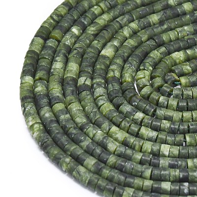 Natürliche chinesische Jadeperlenstränge aus dem Süden&nbsp;G-P575-B04-4x2mm-1