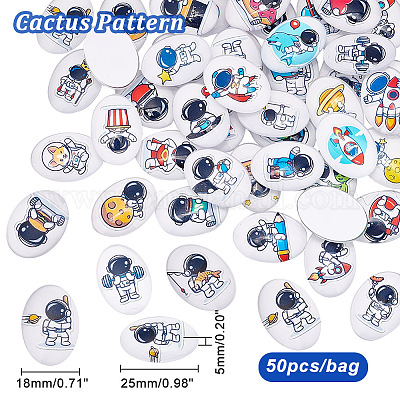 Кабошоны из стекла GLAA-PH0002-26B-1