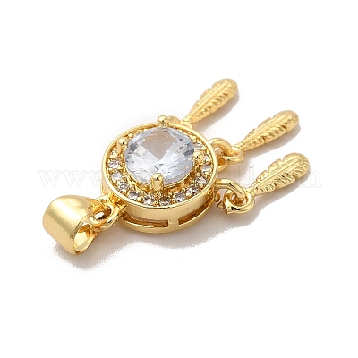 Подвеска из латуни с микропаве из кубического циркония ZIRC-C002-01G-1