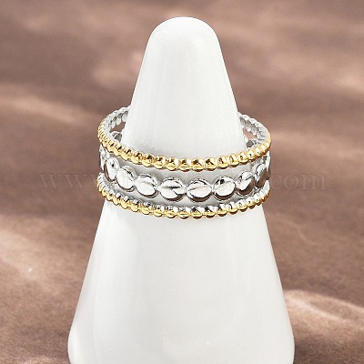 Кольца-манжеты из нержавеющей стали 304 для женщин RJEW-K301-04GP-1