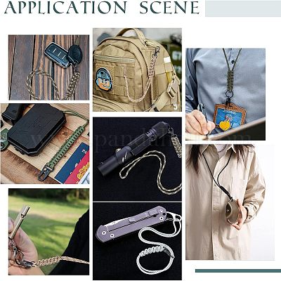 5 шт. 5-х цветные плетеные шнурки на шею из полипропиленового волокна AJEW-NB0003-55-1