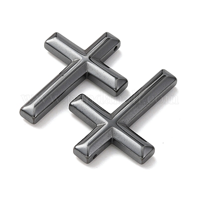 Магнитные гематит синтетические подвески&nbsp;G-H001-53-1