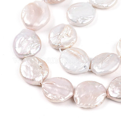 Нити бусин из натурального нуклеата кеши PEAR-S018-03I-1