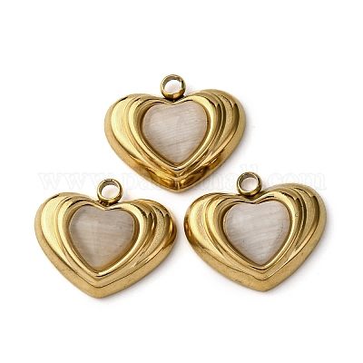 Подвески из нержавеющей стали 304 «кошачий глаз» STAS-P406-05G-1