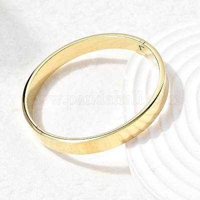 201 простой браслет из нержавеющей стали BJEW-Z151-01G-02-1