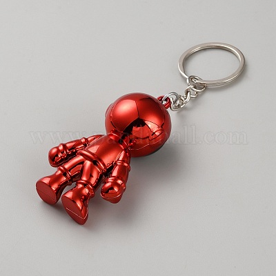 Porte-clés en plastique&nbsp;KEYC-WH0029-97B-1