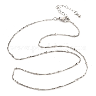 2 мм латунные цепочки-спутники для женщин NJEW-D302-49P-1