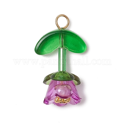 Прозрачные акриловые колпачки для бусин с ромашковыми разделительными бусинами в тибетском стиле PALLOY-JF03630-1