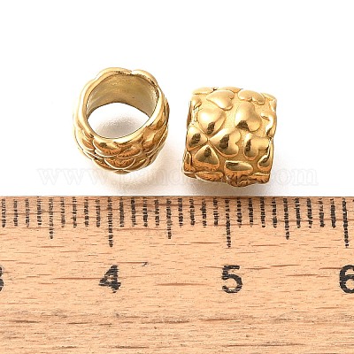 Ионное покрытие (IP) 304 нержавеющая сталь европейские бусины STAS-I321-36G-1