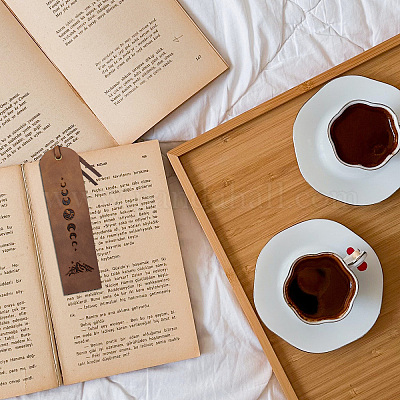 Этикетки из воловьей кожи AJEW-WH0386-0009-1