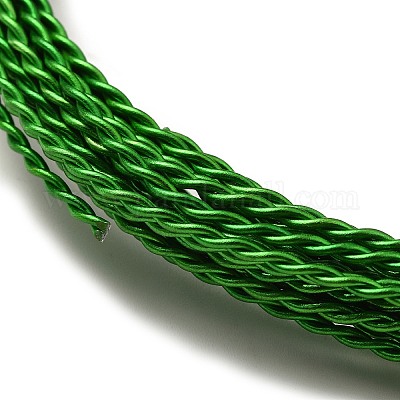 Filo di alluminio anodizzato da 3 mm - Verde x5m - Perles & Co