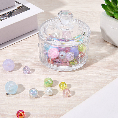 1шт стеклянная банка для конфет с крышкой&nbsp;AJEW-CN0005-13A-1