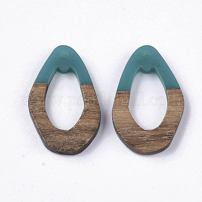 Подвески из смолы и ореха RESI-T023-A-17G-1