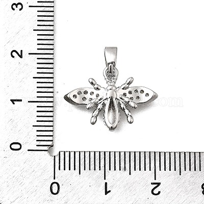 Латунные микро проложить кубического циркония подвески KK-P336-16C-P-1