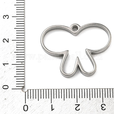 Оправы в виде бабочек из нержавеющей стали 304 с эмалью&nbsp;STAS-K279-03A-P-1