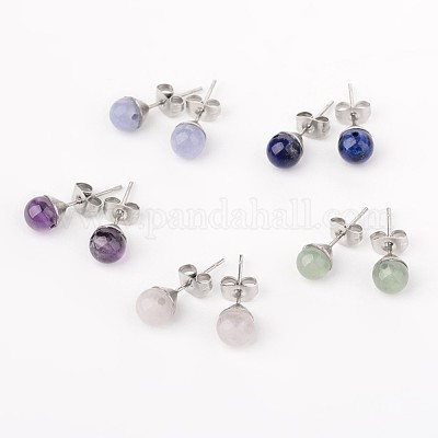 Фурнитура для сережек-гвоздиков из нержавеющей стали 304 X-EJEW-JE02067-1