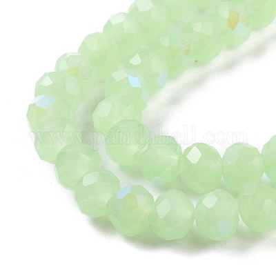 Стеклянные бусины с гальваническим покрытием  EGLA-A034-J2mm-L04-1