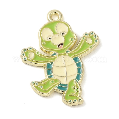 Подвески из эмали и сплава ENAM-C022-01B-G-1