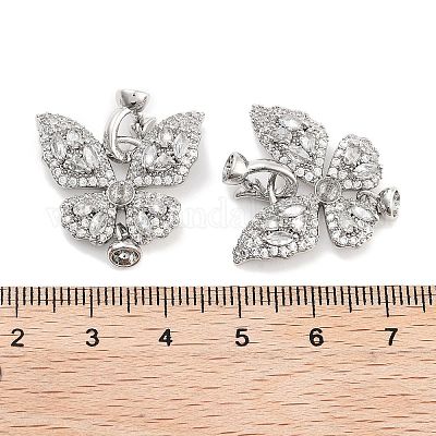 Застежка из латуни с фианитами KK-P271-14P-1