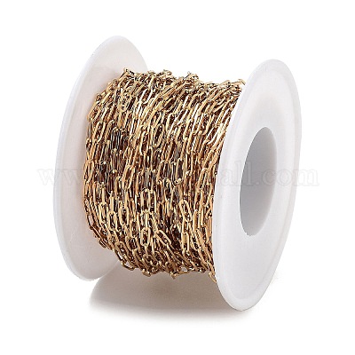 Цепи-скрепки из нержавеющей стали 304 с вакуумным покрытием PVD CHS-H026-01G-1